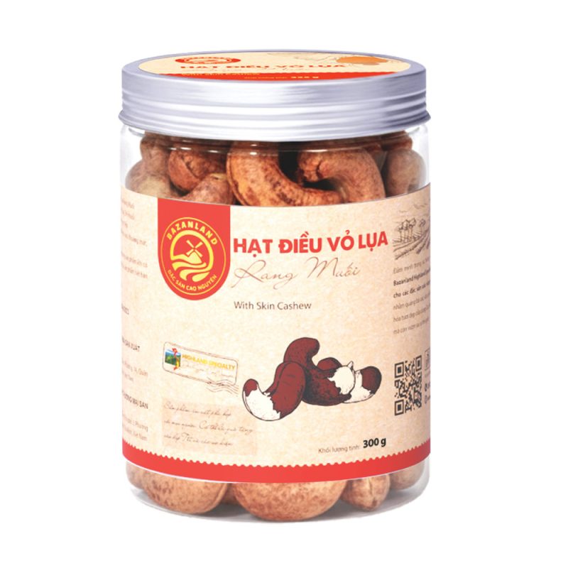 Hạt Điều Vỏ Lụa Rang Muối - 300g