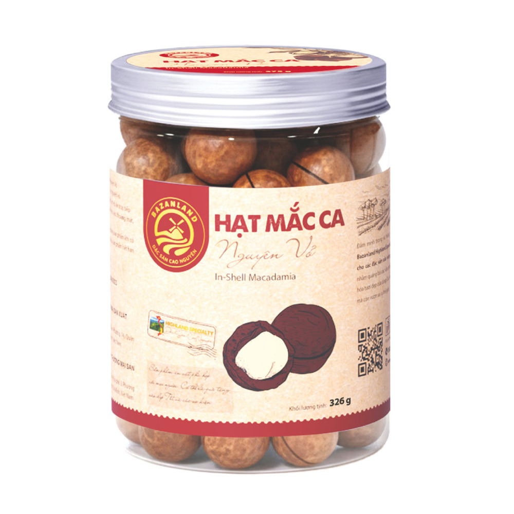 Hạt Mắc Ca Nguyên Vỏ - 326g
