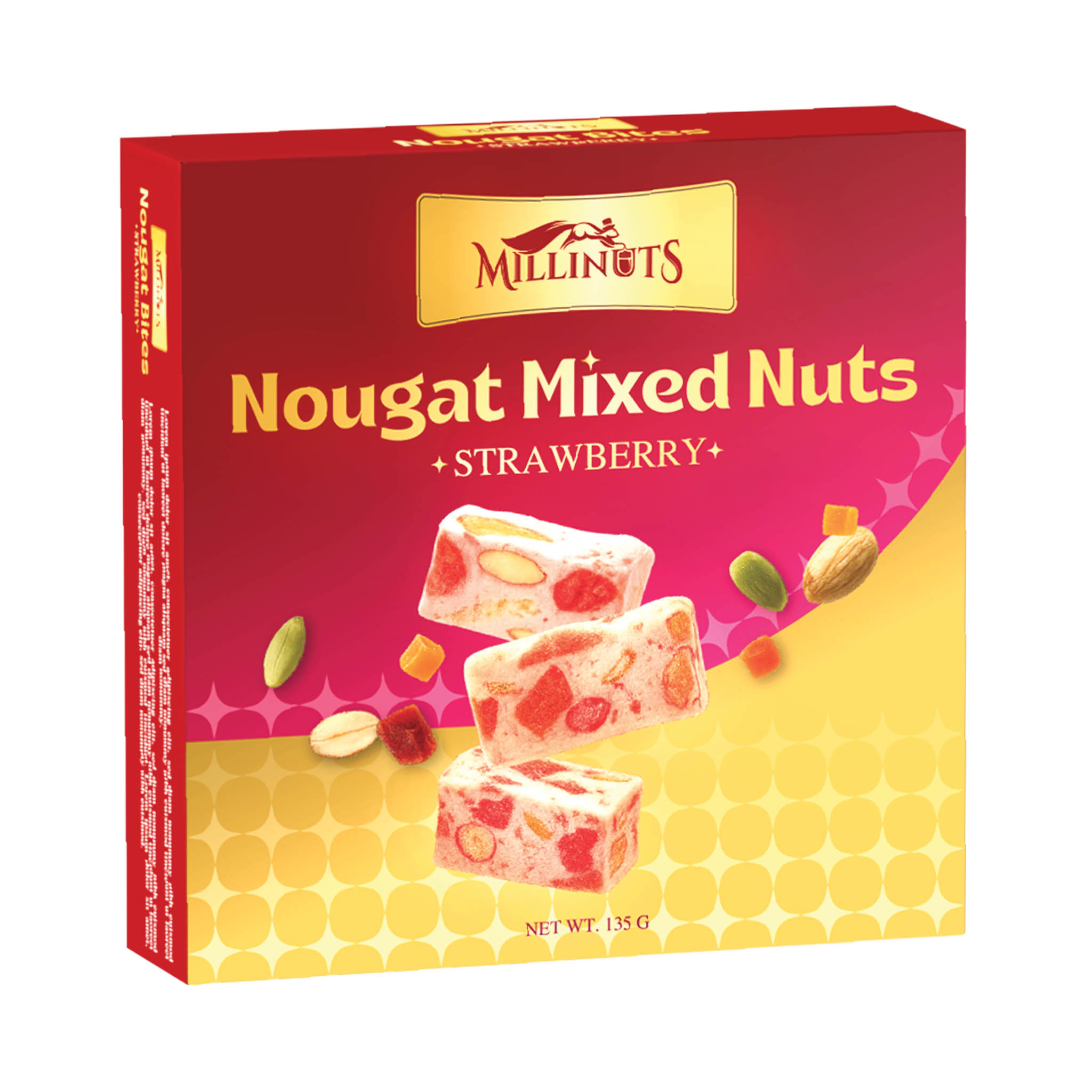 Nougat Mixed Nuts Strawberry - 135g