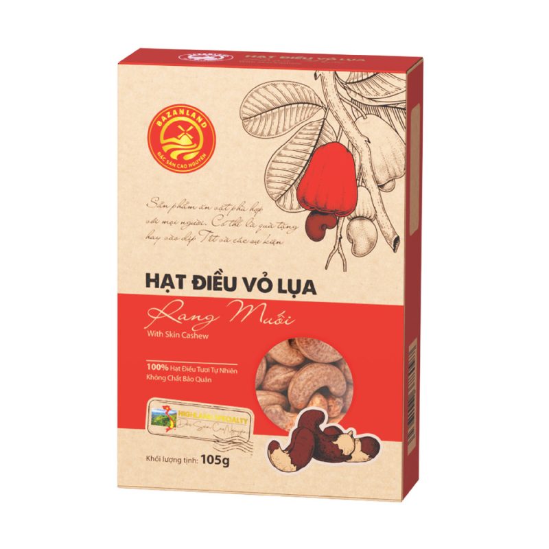 Hạt Điều Vỏ Lụa Rang Muối - 105g