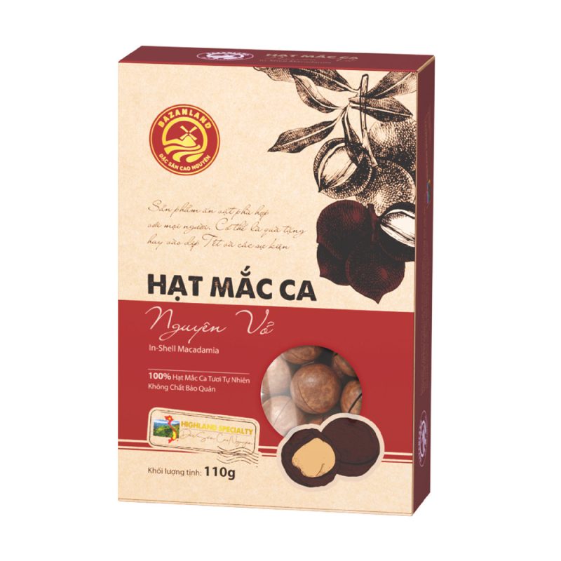 Hạt Mắc Ca Nguyên Vỏ - 110g