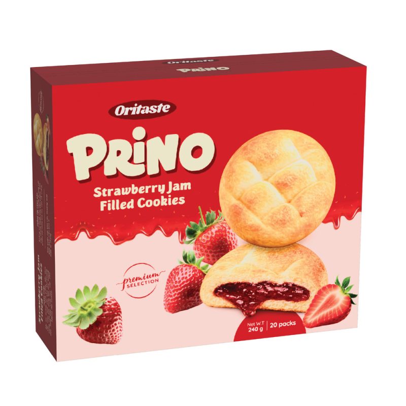 Prino Strawberry Jam Filled Cookies - 240g