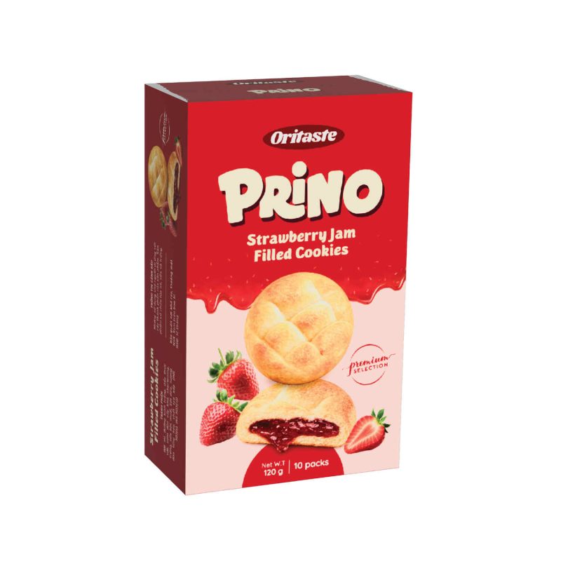 Prino Strawberry Jam Filled Cookies - 120g