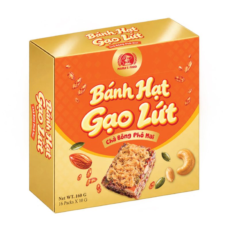 Bánh Hạt Gạo Lứt Chà Bông Phô Mai - 160g
