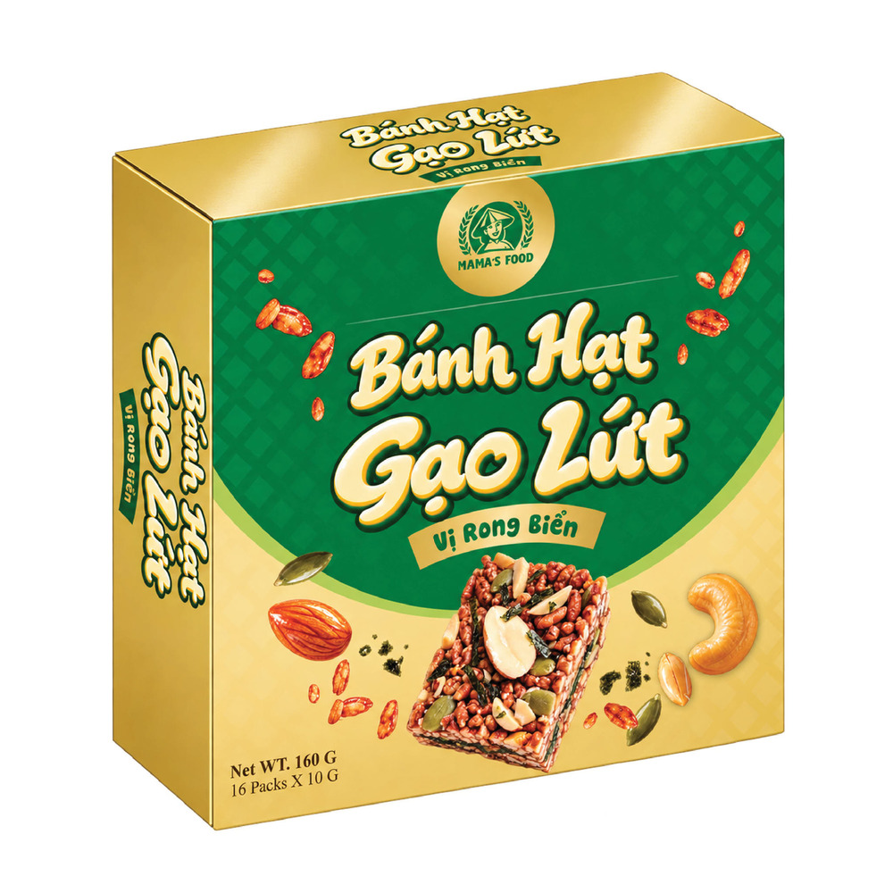 Bánh Hạt Gạo Lứt Vị Rong Biển - 160g