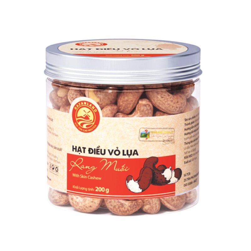 Hạt Điều Vỏ Lụa Rang Muối - 200g